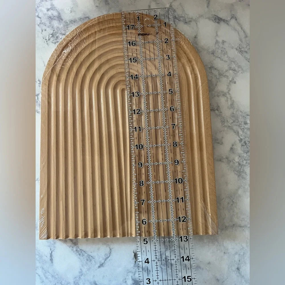 New Arch design tray wooden decorative servings tray cutting charcuterie board - Picture 10 of 13